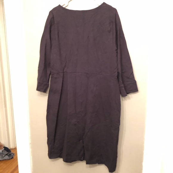 Lands’ End ponte sheath dress 3/4 sleeve - Picture 3 of 5